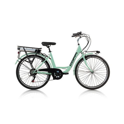 E-BIKE City Donna con cerchi 26